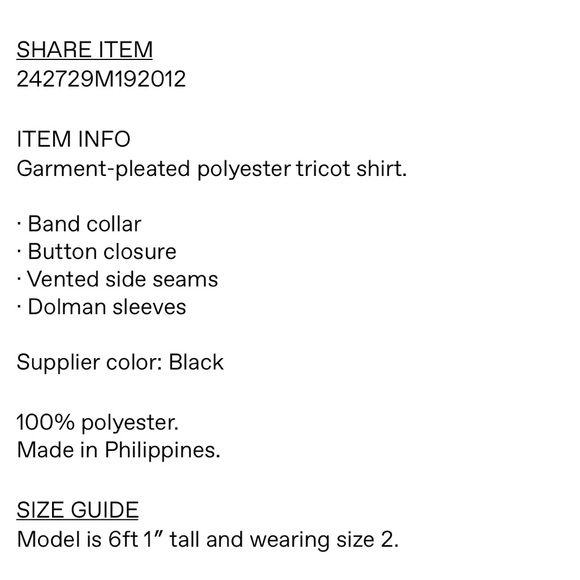 HOMME PLISSE Issey Miyake Black Monthly Color September Shirt XL/ 4 - Picture 13 of 14